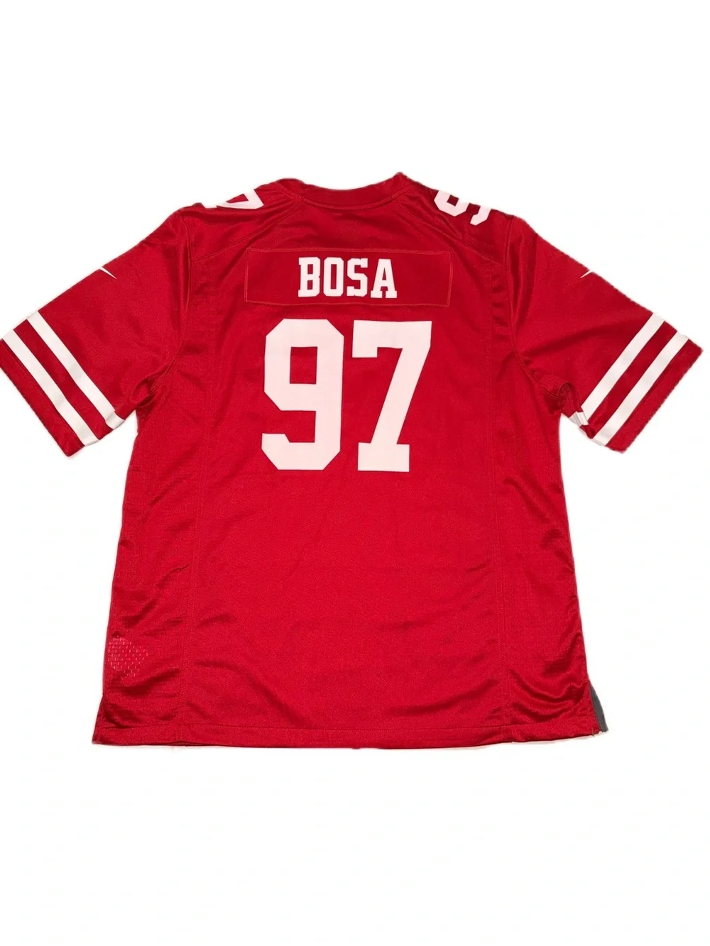 NFL 49ers Bosa #97 Jersey Nike Players On Field Red White San Francisco EUC